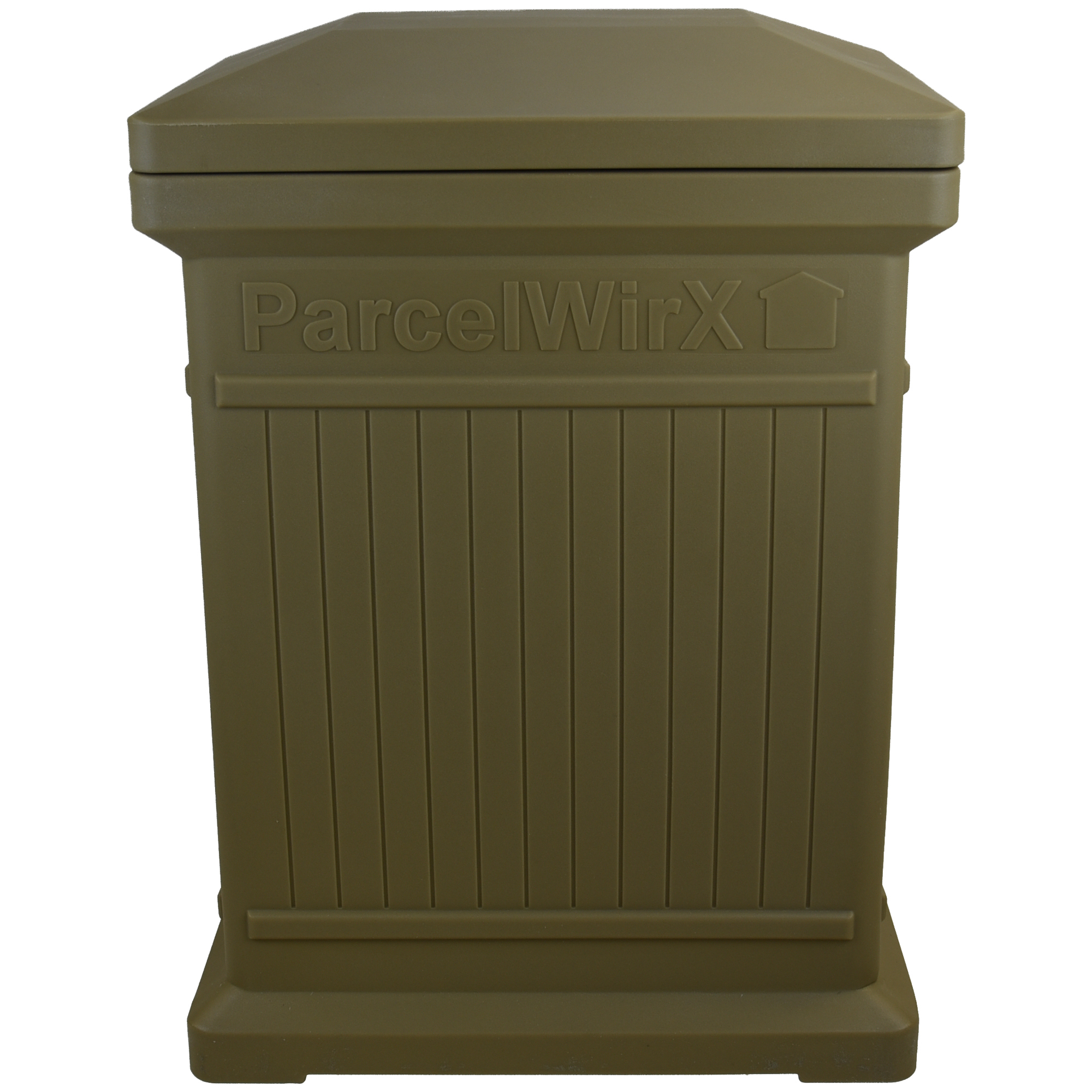 ParcelWirx Standard Vertical Delivery Drop Box, Oak Finish, 18in.W x 24in.D x 33 1/2in.H, Model# 5502-00401A-54-81